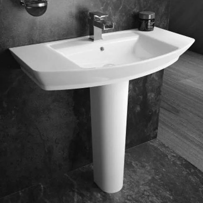 8.1 Bathroom_Pedestal Basins White debut basin and pedestal