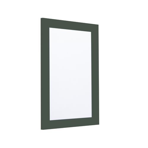 Halcyon framed mirror- nordic green