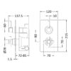 Chrome Tec Pura Twin Thermostatic Shower Valve