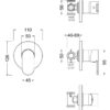 Chrome Binsey Manual Shower Valve