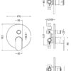 Chrome Binsey Manual Shower Valve With Diverter