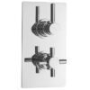 Chrome Tec Pura Twin Thermostatic Shower Valve