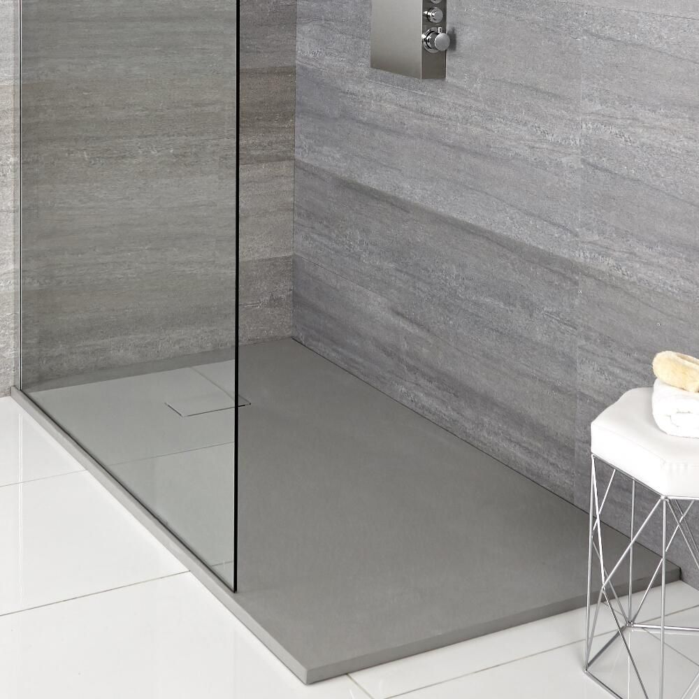 Durable shower trays in Birmingham, designed for efficient drainage and available in various sizes to complement any shower enclosure.