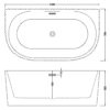 Choice Back to Wall- White Rigid