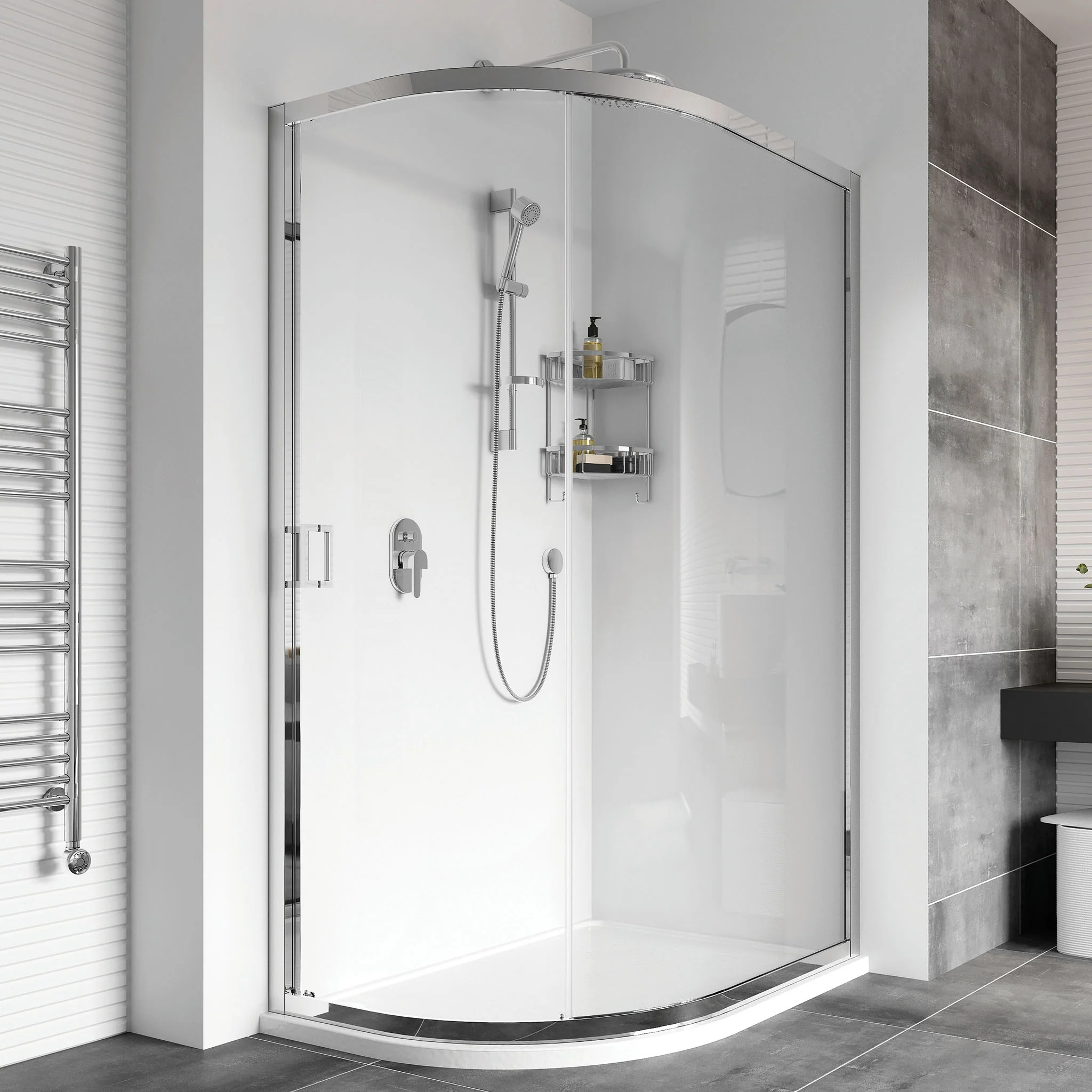 Offset Quadrants Shower Enclosure Birmingham – Stylish and Space-Saving Design