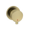 Brass Meriden 3 Tap Hole Wall Mounted Basin Tap Set