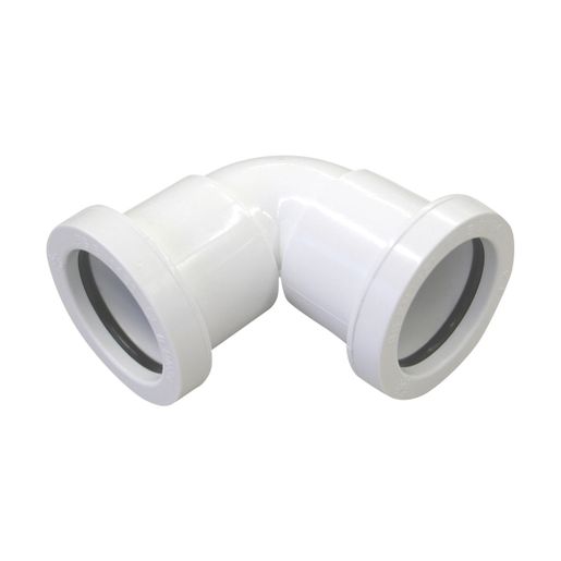 Wavin Osma 90 Degree Knuckle Bend White