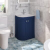 Blue Hardwick Right Hand 2 Door Corner Cabinet Basin Unit