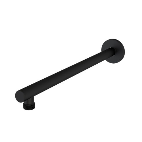 Wall Mounted Round Fixed Over Head Shower Arm Black