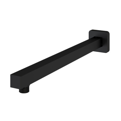 Wall Mounted Square Fixed Over Head Shower Arm Black