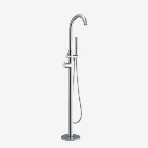 Chrome Helston Bath Shower Mixer Tap with Handset