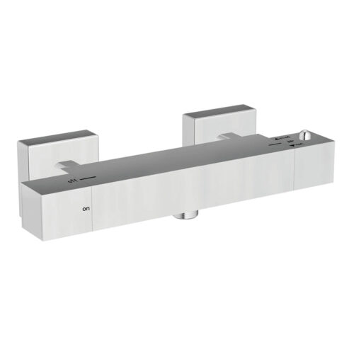 Chrome Square Exposed Bar Valve