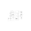 Chrome Round Handle, 2 Outlet Concealed Valve with Diverter