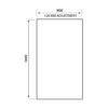 Black Grid Bath Screen