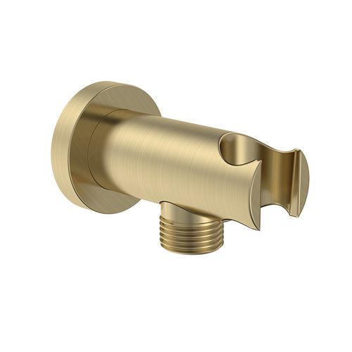 Brass Round Wall Elbow