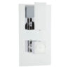 Chrome Art Twin Thermostatic Shower Valve With Diverter