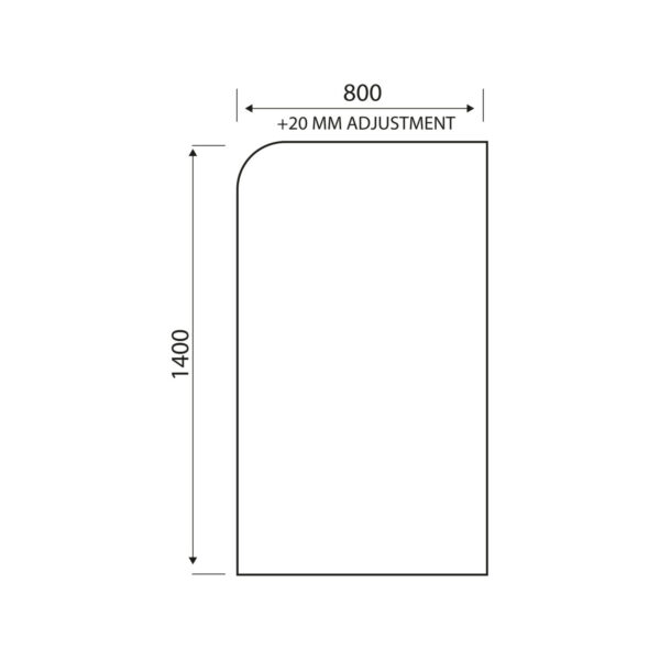 LS102BB_LINEDRAWING_001-1500x1500 Brushed Brass Radius Bath Screen