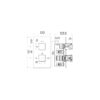 Black Dual Handle, 1 Outlet Concealed Valve