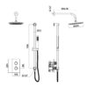 Core Chrome Round Handle, Handset & Mounting Bracket