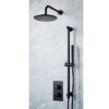Core Black Round Handle, Handset & Mounting Bracket