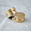 Core Brushed Brass Round Handle, Handset & Mounting Bracket