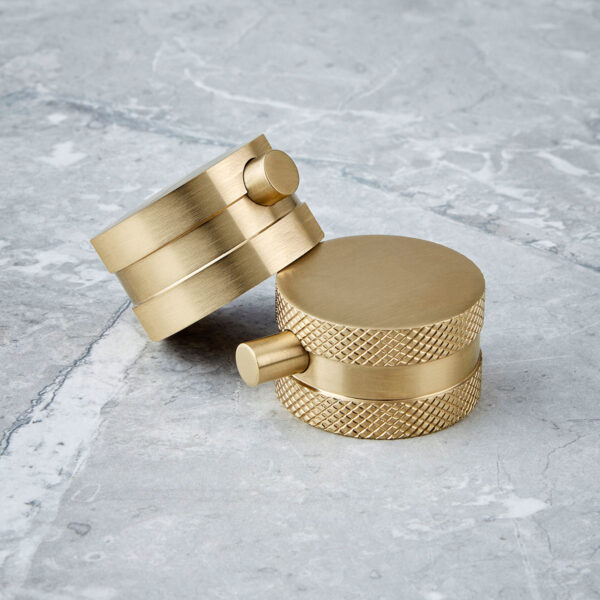 NU-024_handles_1-1 Core Brushed Brass Round Handle, Handset & Mounting Bracket
