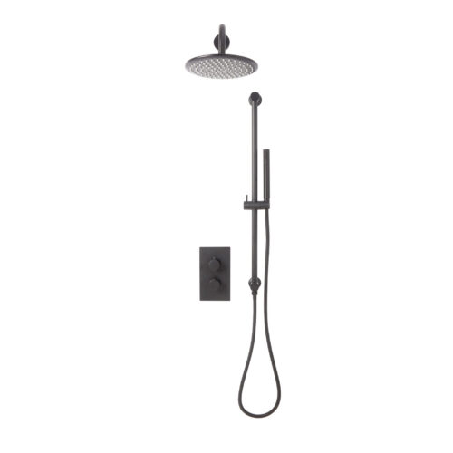 Core Gunmetal Round Handle, Handset & Mounting Bracket