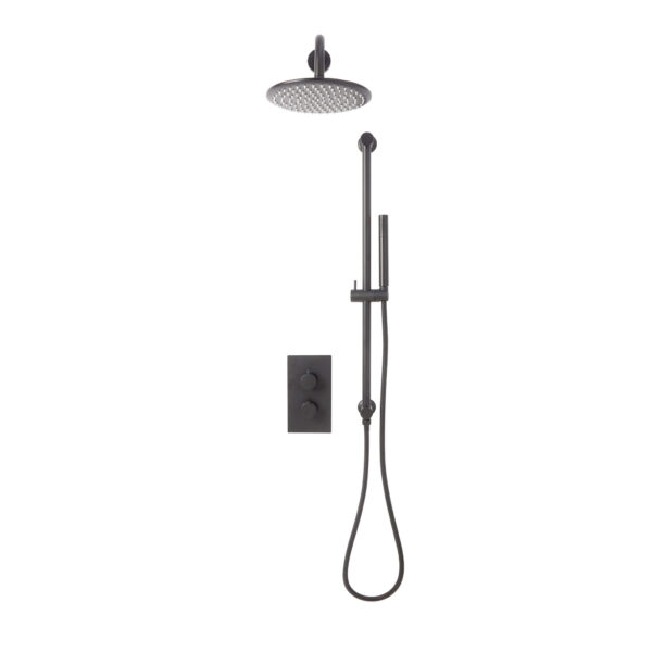 NU-037-2048x2048 Core Gunmetal Round Handle, Handset & Mounting Bracket