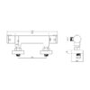 Chrome Round Exposed Bar Valve