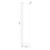 Chrome Fixed Radius Bath Screen