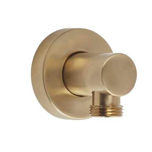 Brass Round Wall Elbow