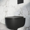 Riviera Round Wall Hung WC Black