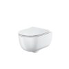 Riviera Round Wall Hung WC White