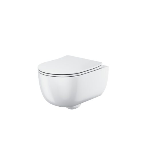 Riviera Round Wall Hung WC White