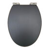 Wooden Soft Close Seat Matt Grey