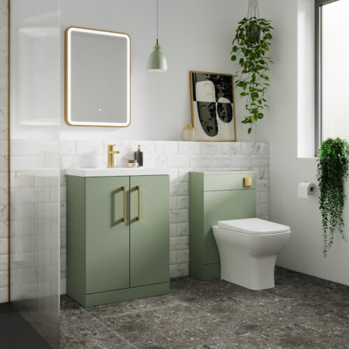 Hydrus Brushed Brass Framed Mirror