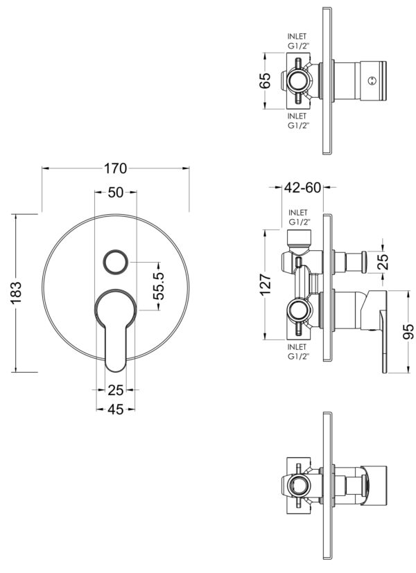 arvmv12_showers_v1_ld Chrome Arvan Manual Shower Valve With Diverter
