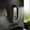 Columba Black Frame LED Mirror