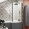 Left Hand Square Shower Bath
