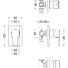 Chrome Sanford Manual Shower Valve