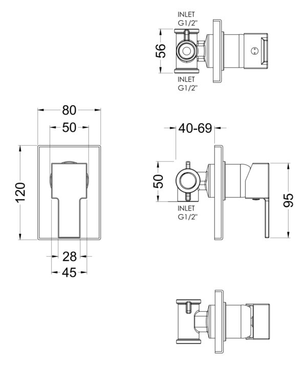 sanmv10_showers_v1_ld Chrome Sanford Manual Shower Valve