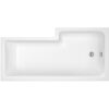 Left Hand Square Shower Bath