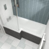 Left Hand Square Shower Bath
