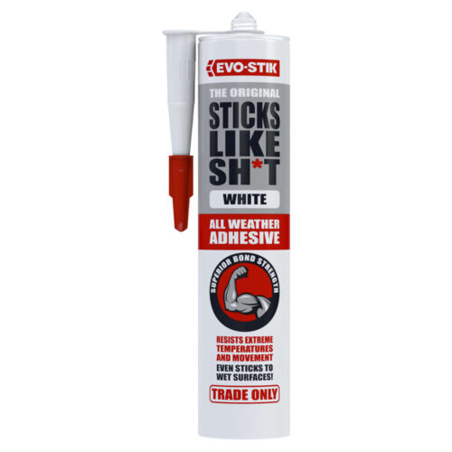 Evo-Stik Sticks Like Trade Only All Weather White Adhesive
