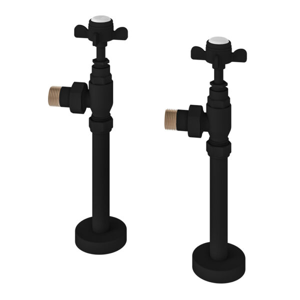41.0731_0 Pair of Traditional Rad Valves + Tails Matt Black