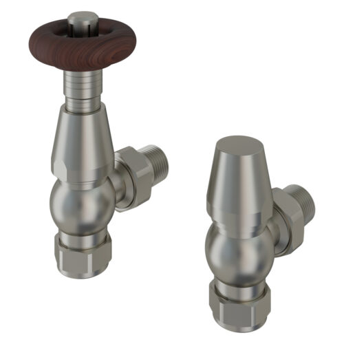 Angle Traditional TRV with Lockshield Satin Nickel