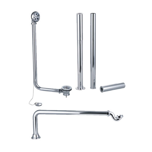 Chrome Roll Top Bath Waste Pack