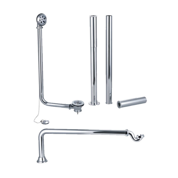 98.0004_0 Chrome Roll Top Bath Waste Pack