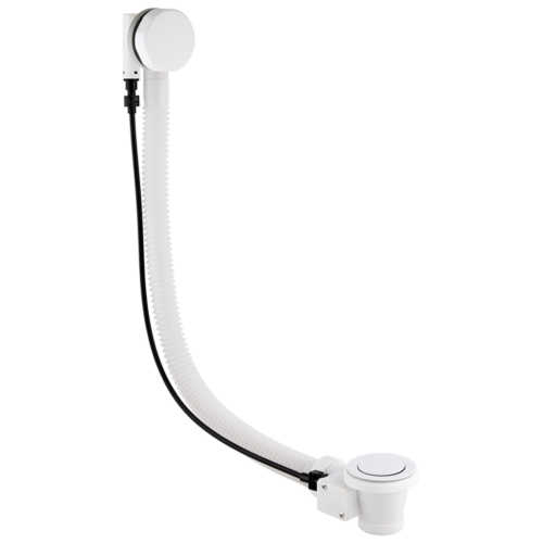 White Bath Pop up Waste & Overflow Matt
