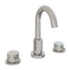 Chrome Meriden 3 Tap Hole Basin Mixer Tap Set Brushed